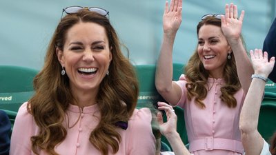 Księżna Kate na finale Wimbledonu w szpilkach z sieciówki. Na pewno szybko znikną z półek (ZDJĘCIA)