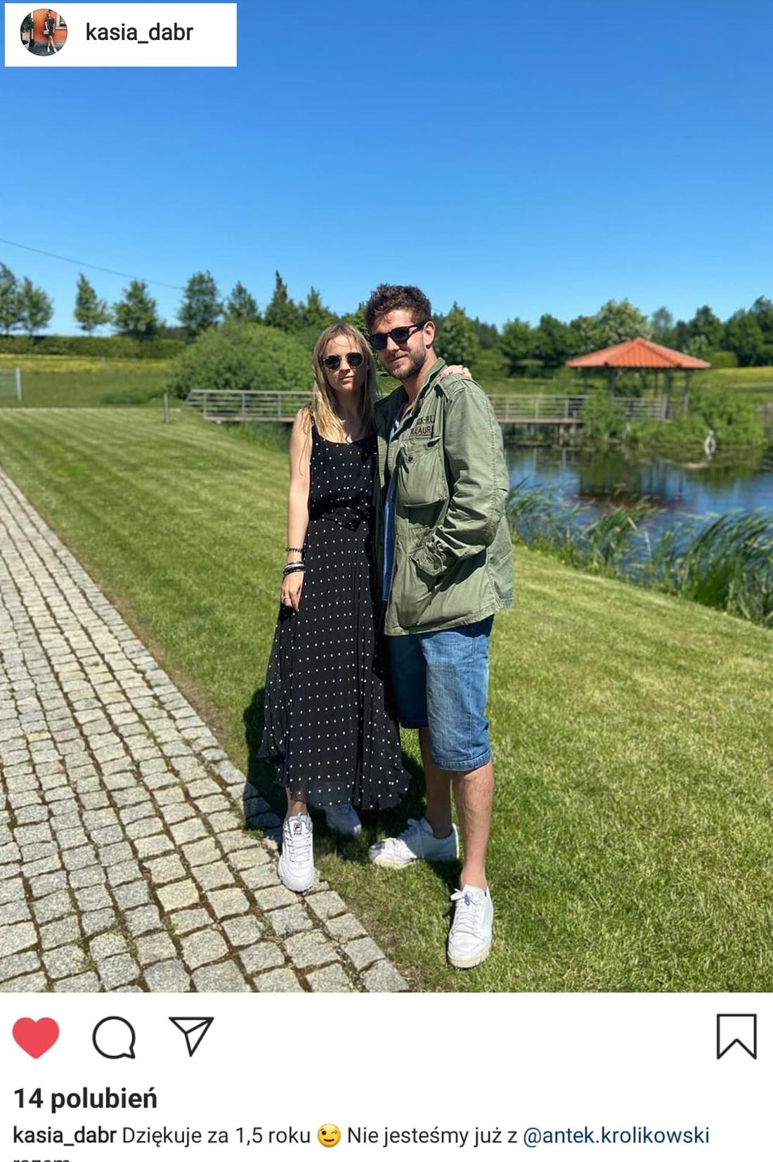 Katarzyna Dąbrowska i Antoni Królikowski już nie są razem.