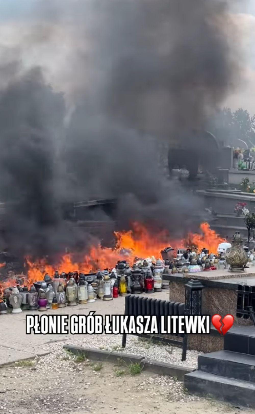 Grób Łukasza Litewki/Instagram/kozaczek.poland