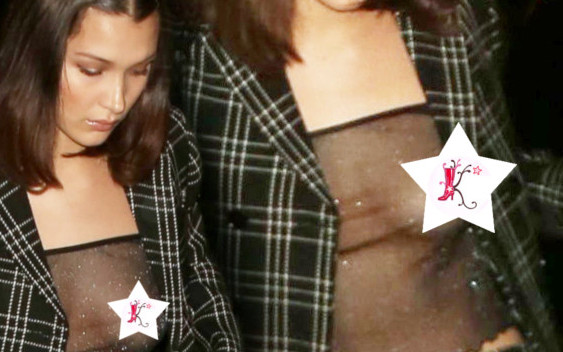 Nagi biust Belli Hadid wymknął się spod kontroli (ZDJĘCIA)