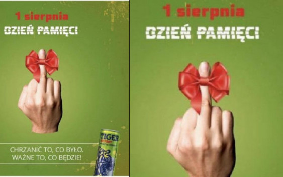 Awantura wokół grafiki Tiger Energy Drink z fuckiem wrzuconej 1 sierpnia