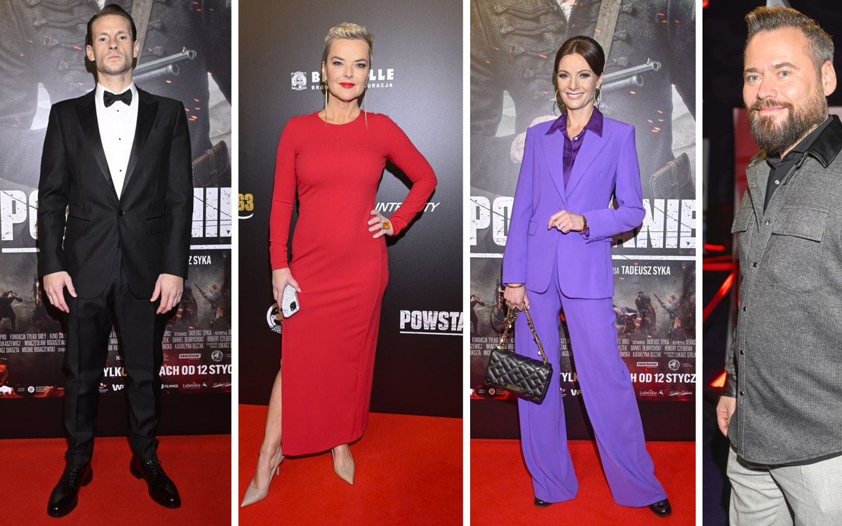 Premiera filmu “POWSTANIEC 1863”. W pięknej czerwieni Monika Richardson, Sebastian Fabijański, Krzysztof Stanowski (FOTO)