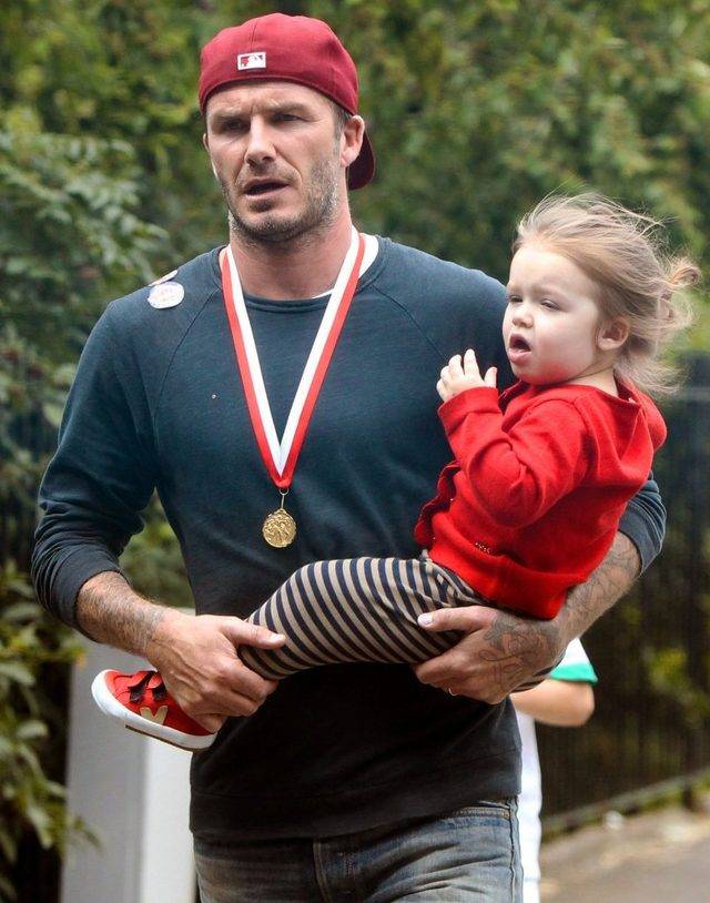 David Beckham z córeczką Harper Seven