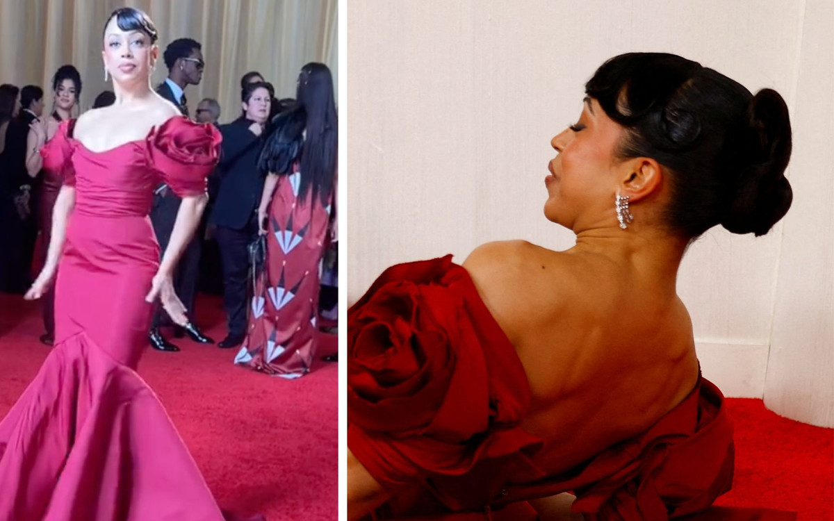 Oscary 2024. Bolesny upadek aktorki na czerwonym dywanie