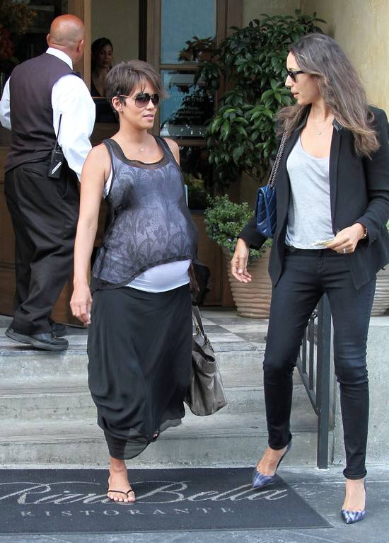 Halle Berry na dzień przed porodem