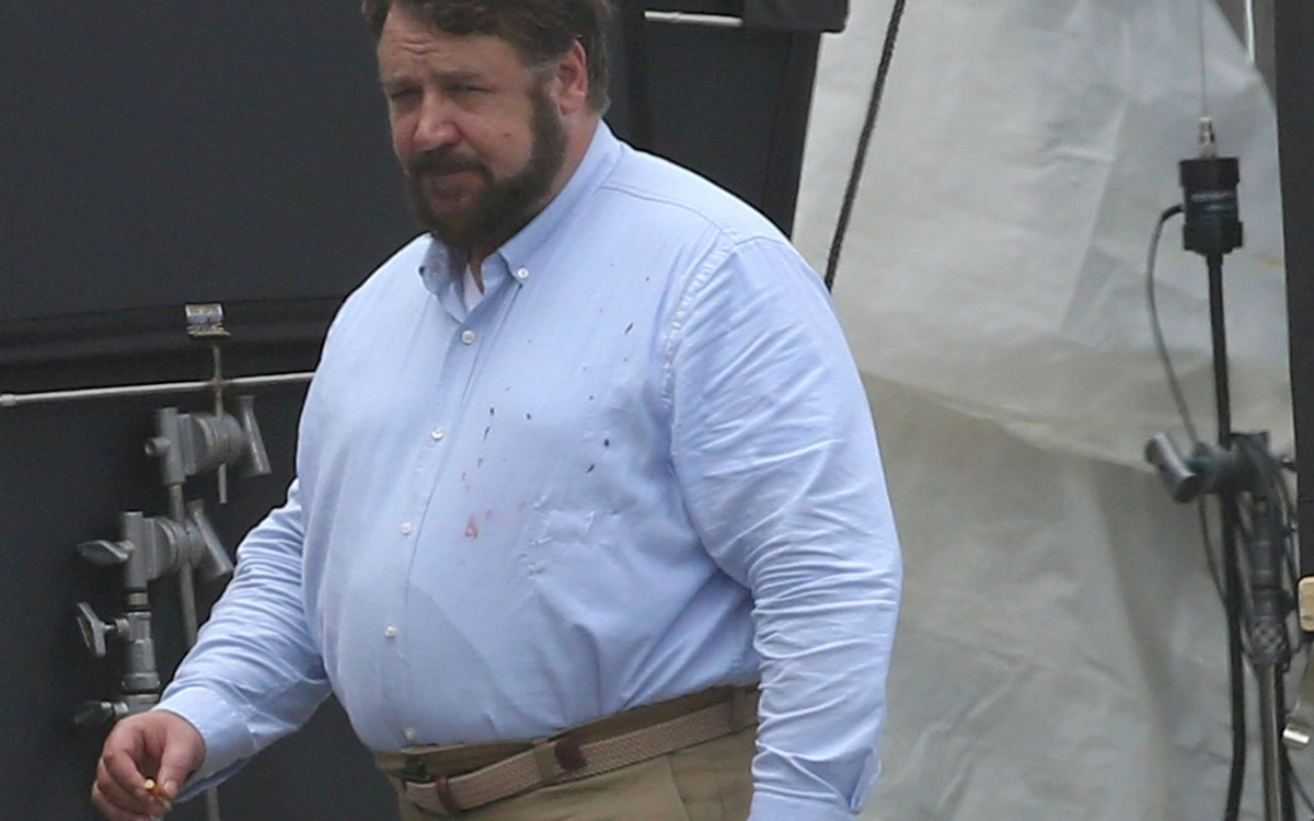 Russell Crowe wygląda, jakby ważył ponad 120 kilo! (ZDJĘCIA)