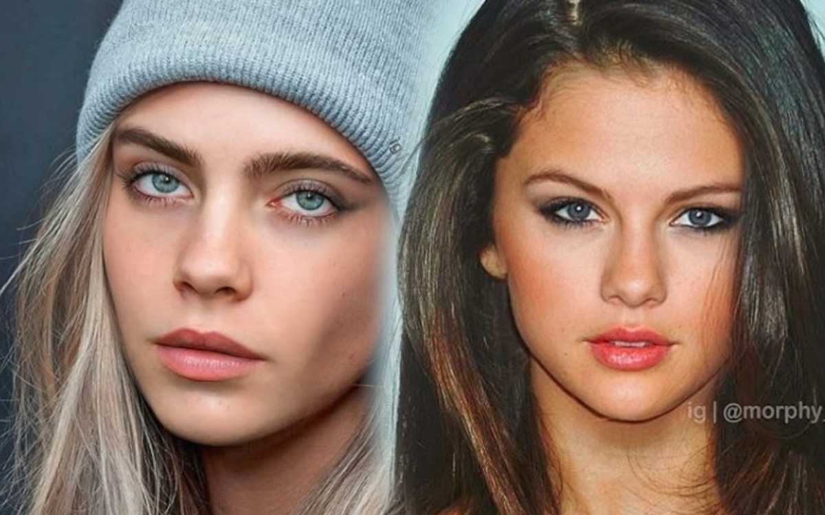 Zmiksowane twarze gwiazd. Jak wygląda Kylie Jenner&Kendall Jenner albo Taylor Swift &Selena Gomez?