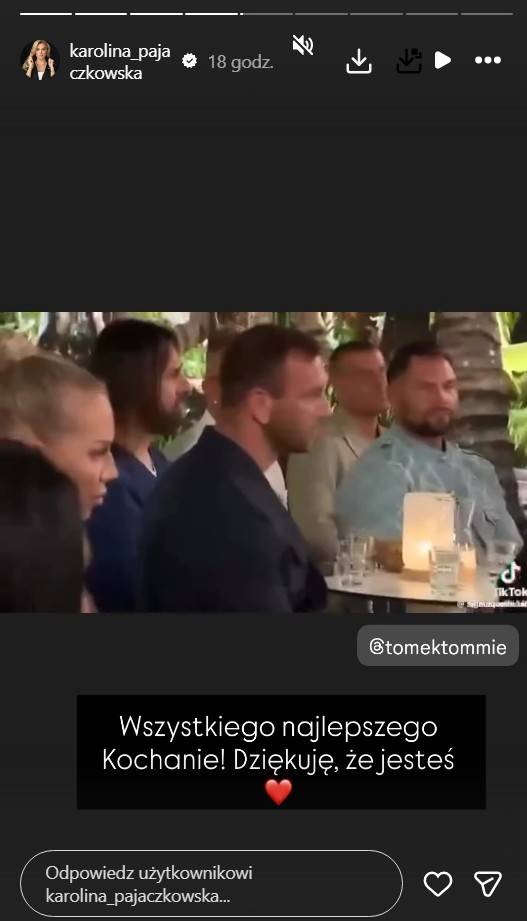 Karolina Pajączkowska świętuje urodziny partnera, fot. Instagram
