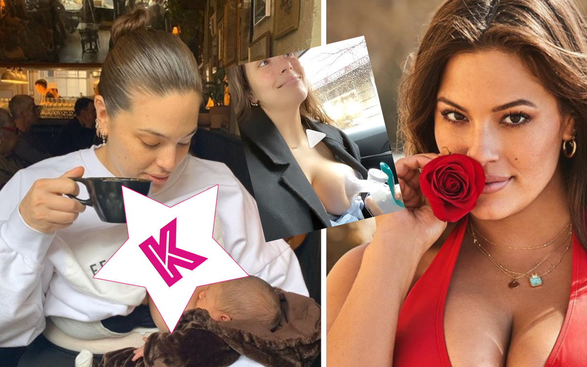 Ashley Graham odciąga laktatorem mleko w UBERZE – pokazała wideo