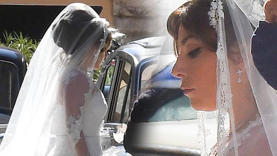 Lady Gaga w sukni ślubnej