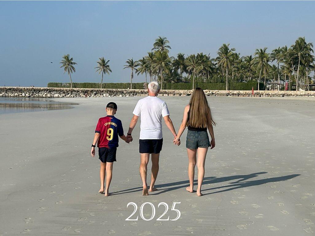 Jacek Magiera z dziećmi, fot. Instagram