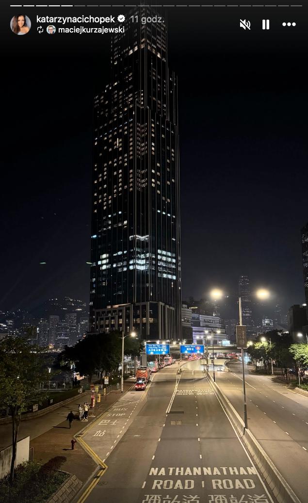 Kasia Cichopek z rodziną w Hongkongu