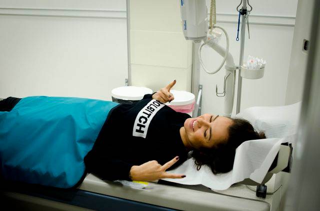 Natalia Siwiec na planie zdjęciowym reality-show