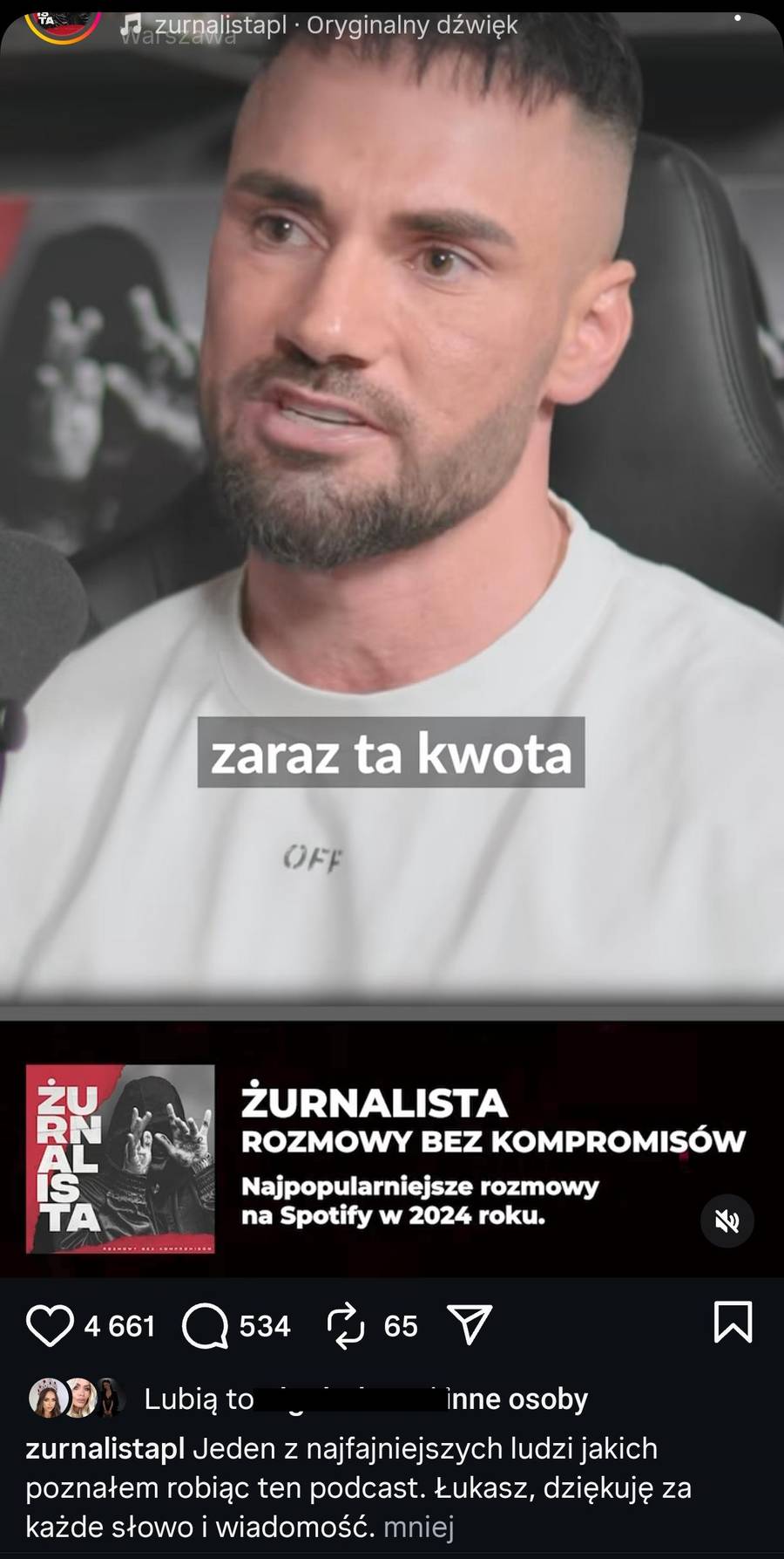 Żurnalista, fot. Instagram