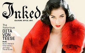 Dita Von Teese w sesji dla magazynu Inked (FOTO)