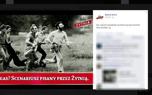 Jest zarzut w sprawie wykorzystania zdjęcia w reklamie wódki