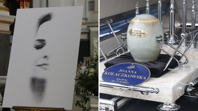 Poruszający gest na pogrzebie Kołaczkowskiej. Napis na szarfie wyciska z oczu łzy