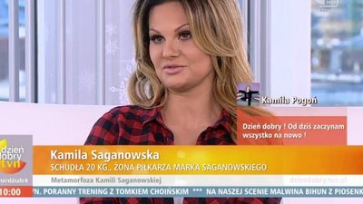 Kamila Saganowska i sweter, który nosiła przed schudnięciem