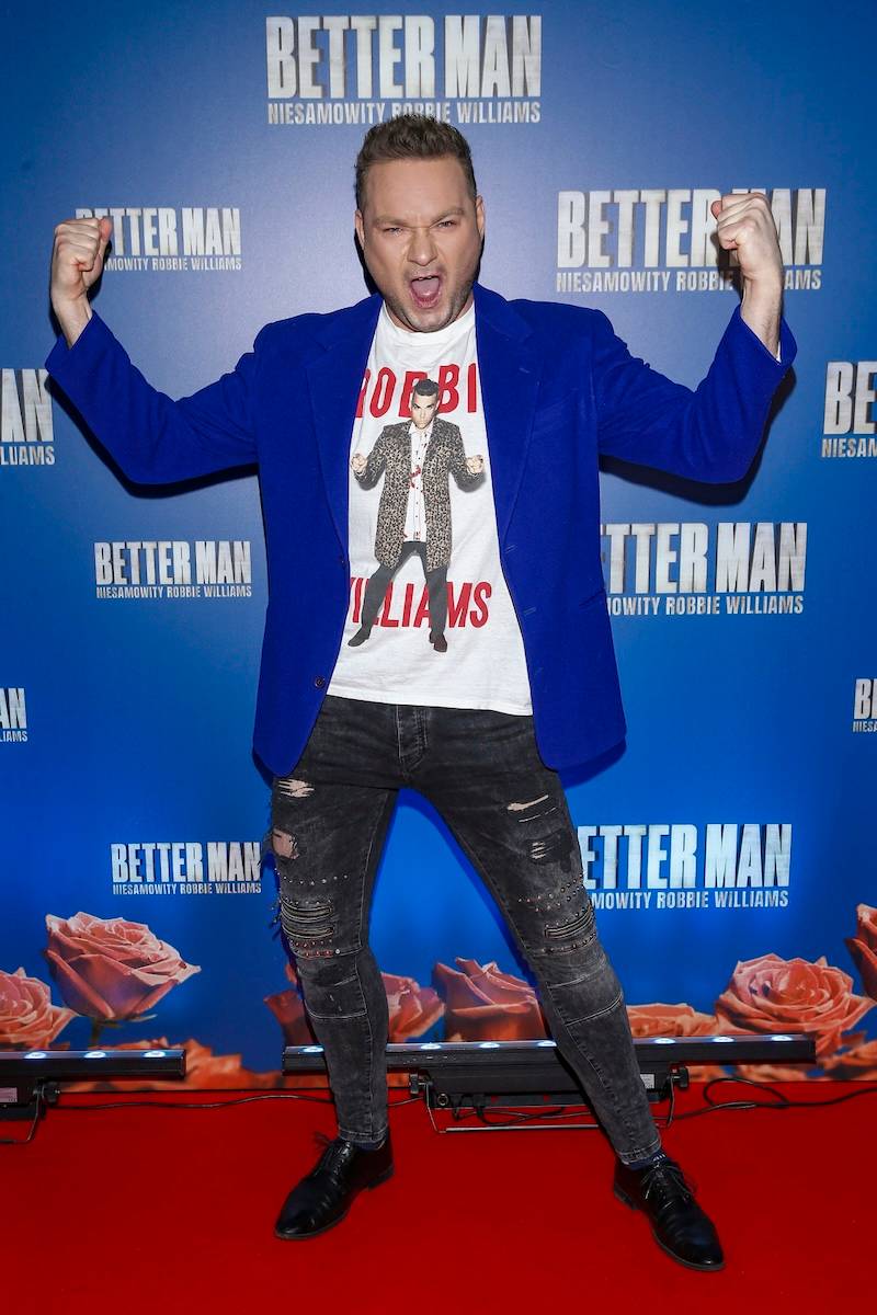 Premiera filmu “Better Man: Niesamowity Robbie Williams”. Jacek Rozenek z młodszą partnerką Marią