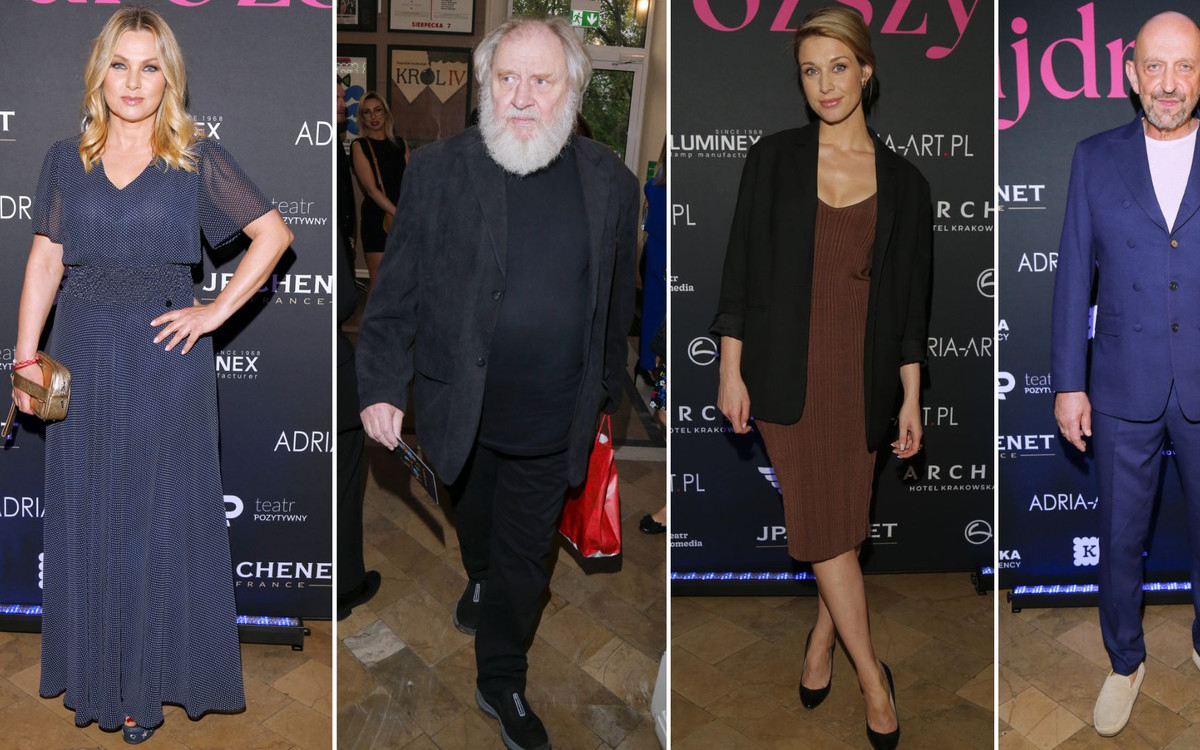 Gwiazdy na premierze spektaklu “NajDroższy”. Andrzej Grabowski z NIEUJARZMIONĄ brodą, Julia Kamińska (FOTO)