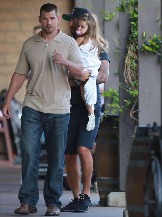 Harper Beckham pod opieką taty