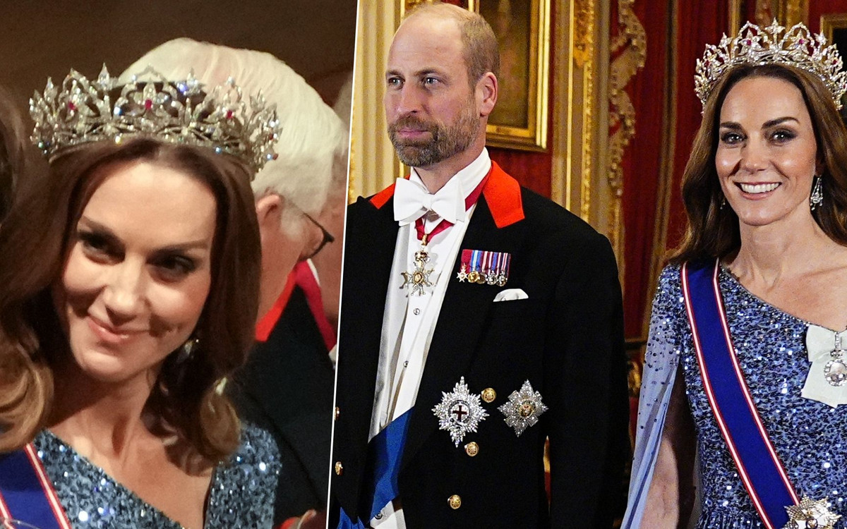 Kate i William jak król i królowa. Zdjęcia z bankietu obiegły świat