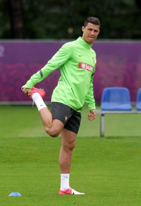 Cristiano Ronaldo trenuje na Euro 2012