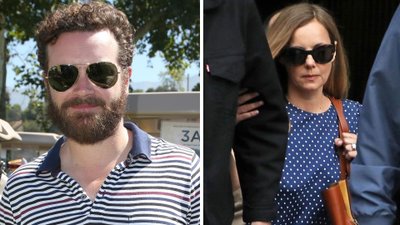 Żona Danny’ego Mastersona w szoku, gdy skazanego aktora wyprowadzano w kajdankach