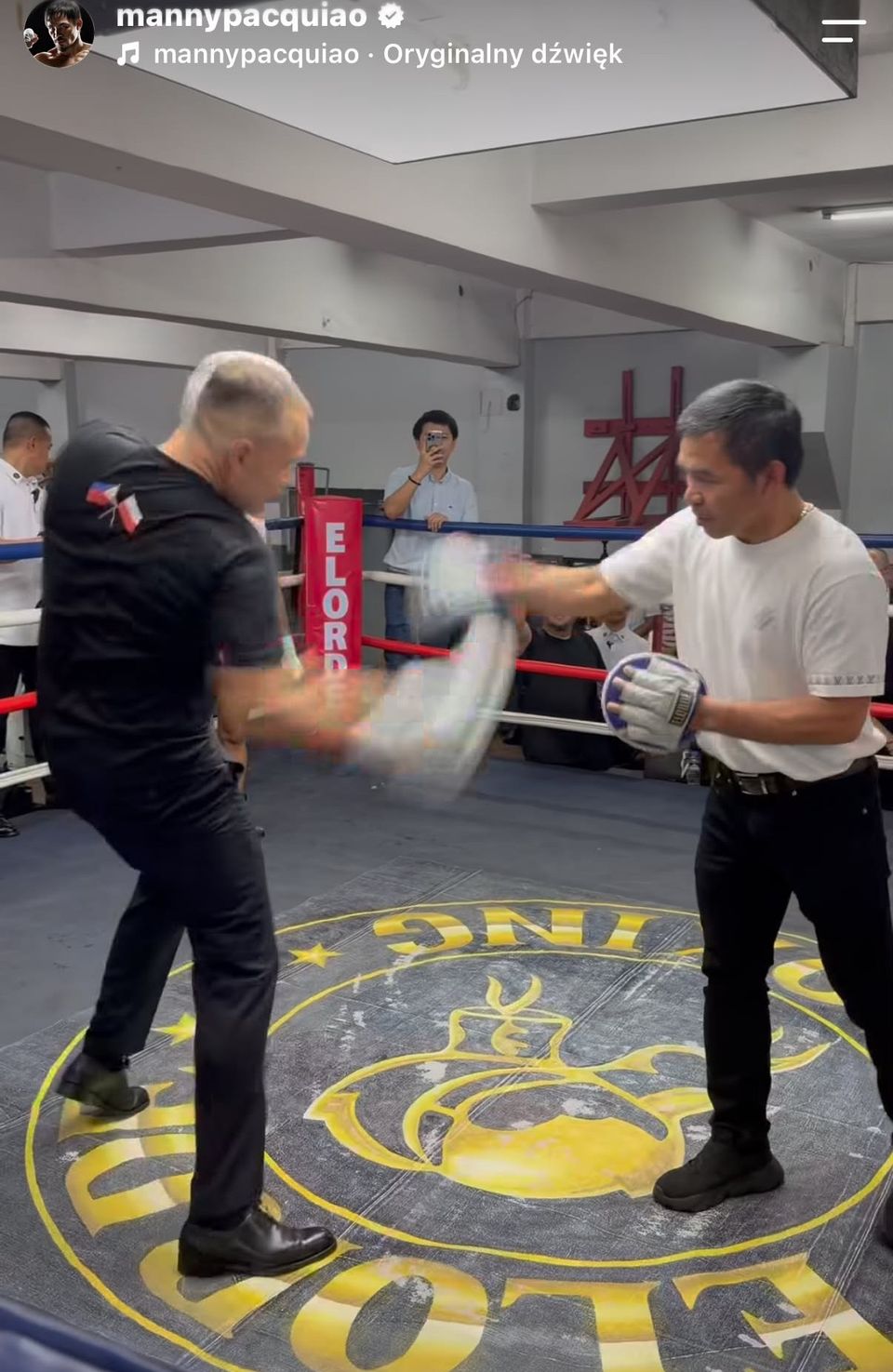 Karol Nawrocki i Manny Pacquiao fot. Instagram