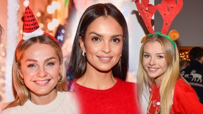 Klaudia El Dursi w świątecznej czerwieni, Małgorzata Socha w czapce Mikołaja i inne gwiazdy na evencie marki jubilerskiej
