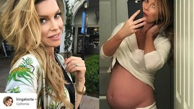 Kinga Korta w BARDZO WYSOKICH szpilkach z coraz większym brzuszkiem ciążowym!