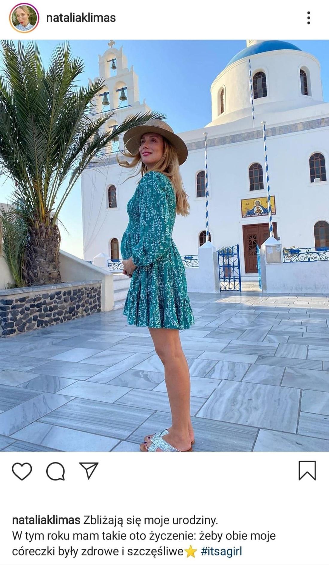 Natalia Klimas z ciążowym brzuchem