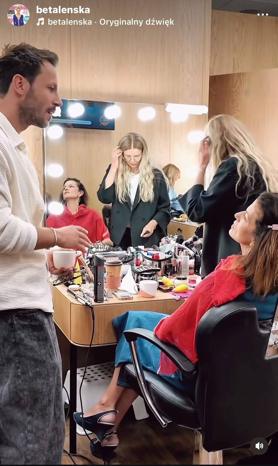 Alżbeta Lenska kulisy DDTVN/Instagram/betalenska