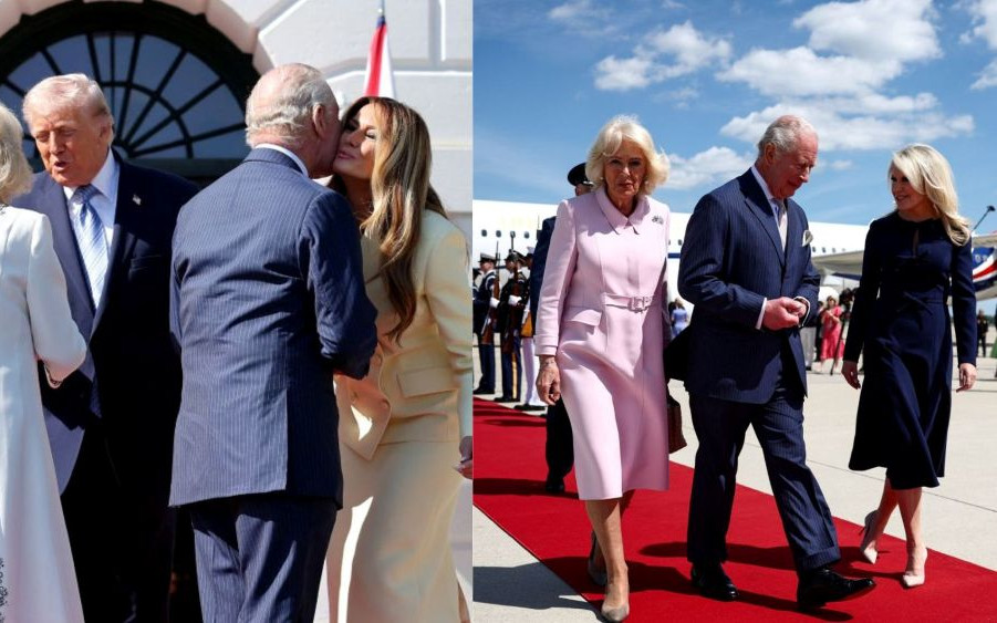 Król Karol III i królowa Kamila zawitali do Trumpów. Tak prezentowała Pierwsza Dama i Melania