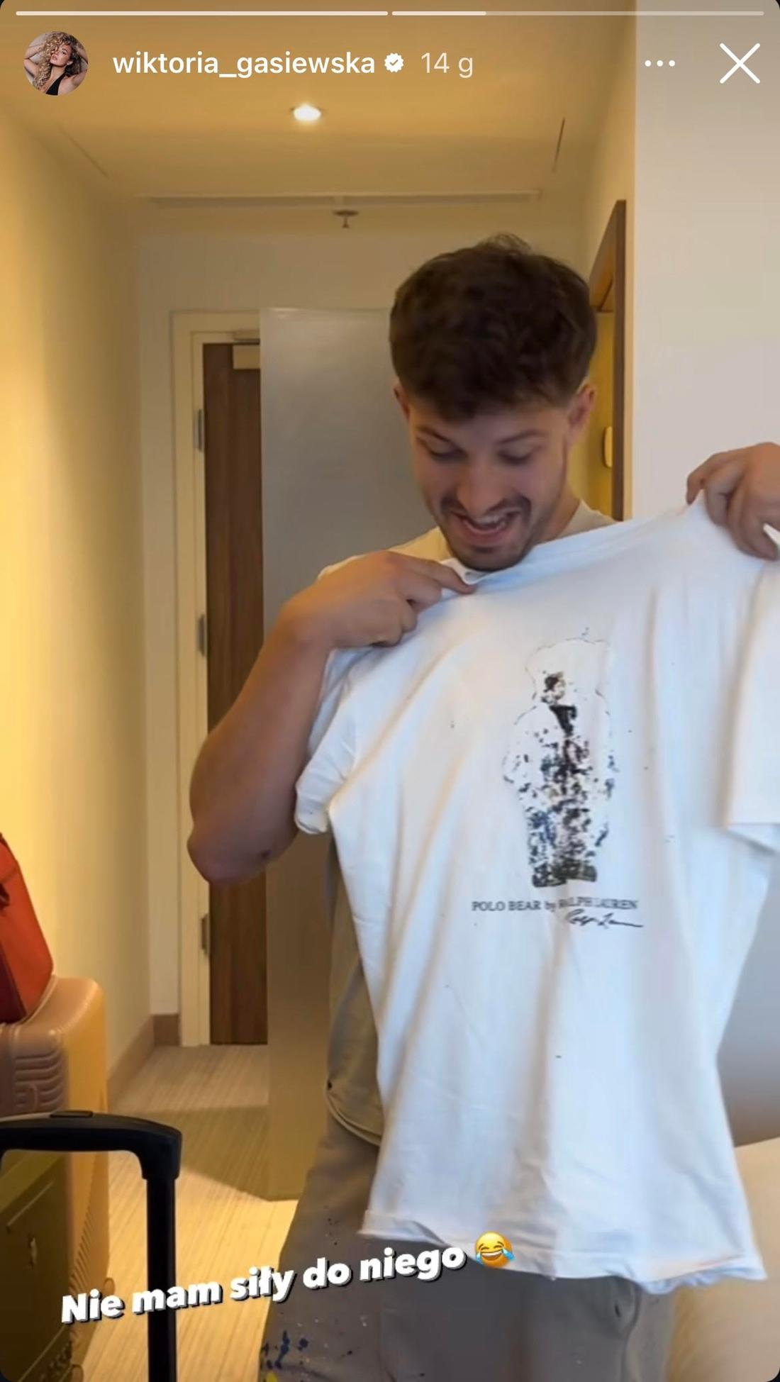 Jasper Sołtysiewicz zniszczył koszulkę