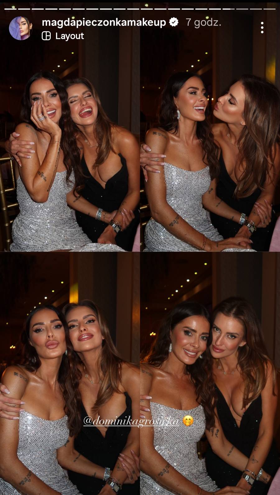 Magda Pieczonka z Dominiką Grosicką, fot. IG