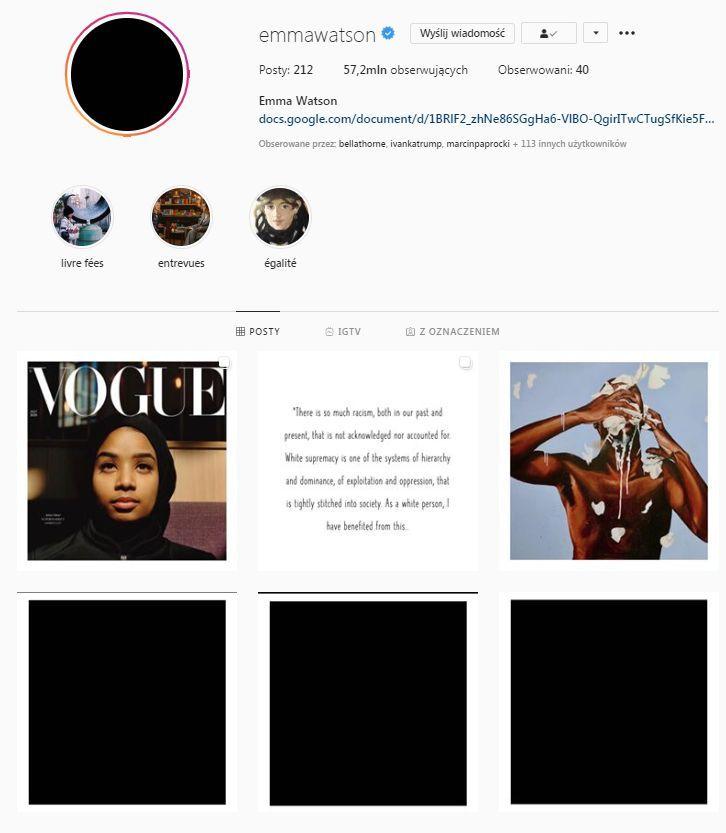 emma watson instagram