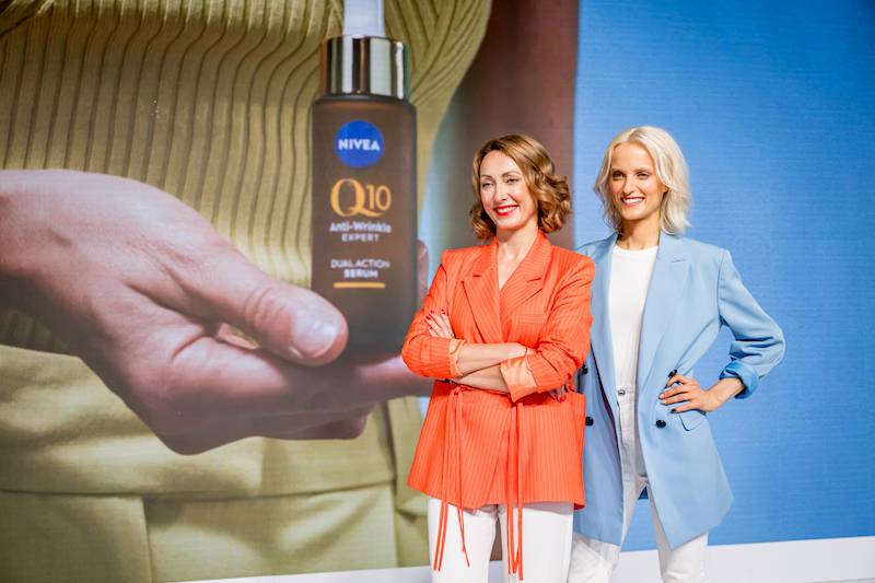 Gwiazdy na evencie NIVEA. Agnieszka Sienkiewicz w groszkach, Hubert Gromadzki z Top Model