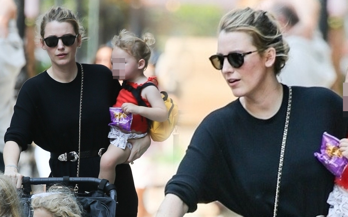 Dawno niewidziana Blake Lively ogarnia TRZY córki na spacerze (ZDJĘCIA)