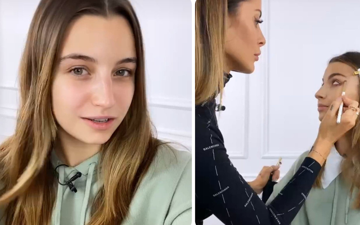 Julia Wieniawa w makijażu Magdy Pieczonki. “Omg! Jaka lampucera!”