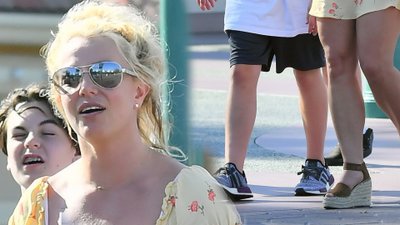 Britney Spears z dziećmi w Disneylandzie. Synowie nie chcą zdjęć z mamą