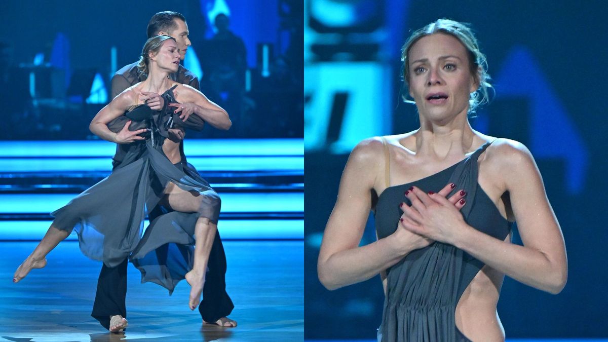 Wzruszenie po występie Magdaleny Boczarskiej w "Tańcu z Gwiazdami", fot. KAPiF