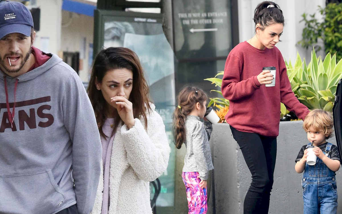 Dzieci Mili Kunis i Ashtona Kutchera są już TAKIE duże! Syn, Dimitri wygląda jak mały aniołek (FOTO)