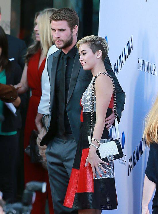 Miley Cyrus i Liam Hemsworth razem na premierze Paranoi
