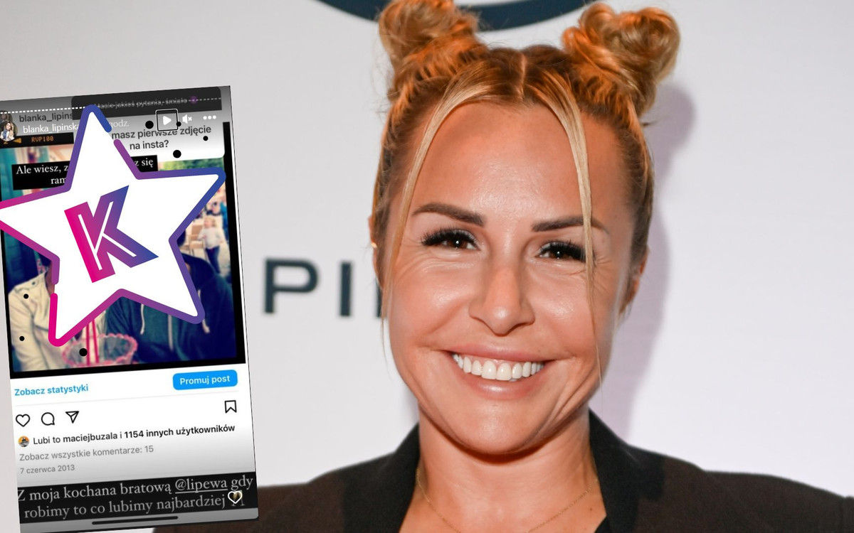Blanka Lipińska przypomniała swoje pierwsze zdjęcie na Instagramie. Miała krótkie włosy!
