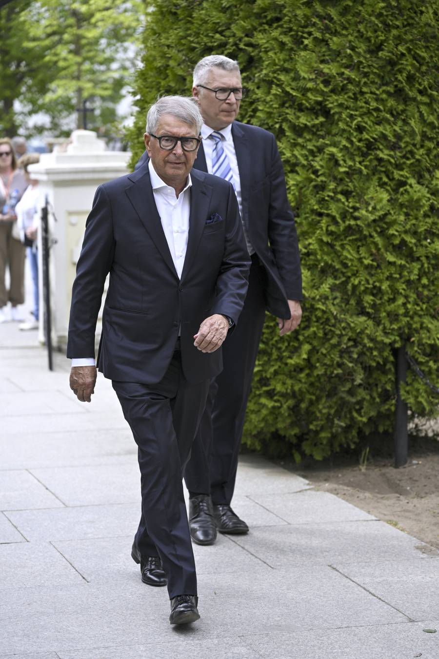 Jerzy Starak na pogrzebie Andrzeja Olechowskiego