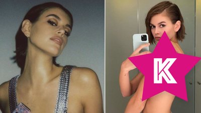 Naga od pasa w górę Kaia Gerber pokazała nowy tatuaż na ciele. Wybrała nietypowy wzór