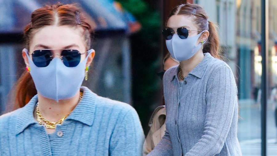 Gigi Hadid na spacerze z córką w Nowym Jorku.