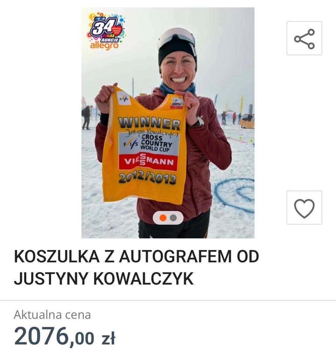 Justyna Kowalczyk, fot. Allegro