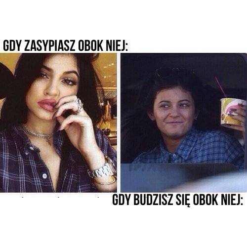 Kylie Jenner i jej usta na memach